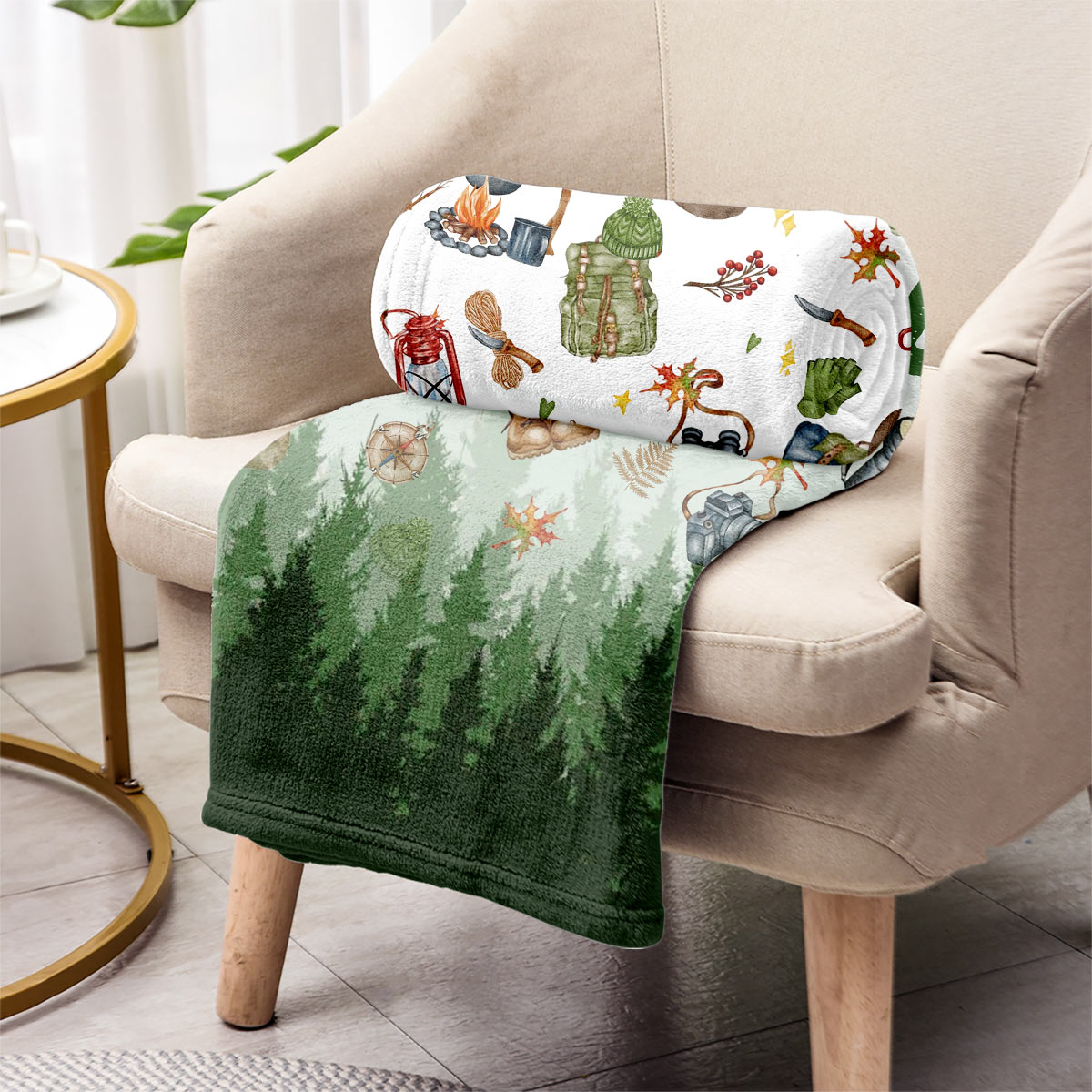 Camping lieben – personalisierte Campingdecke