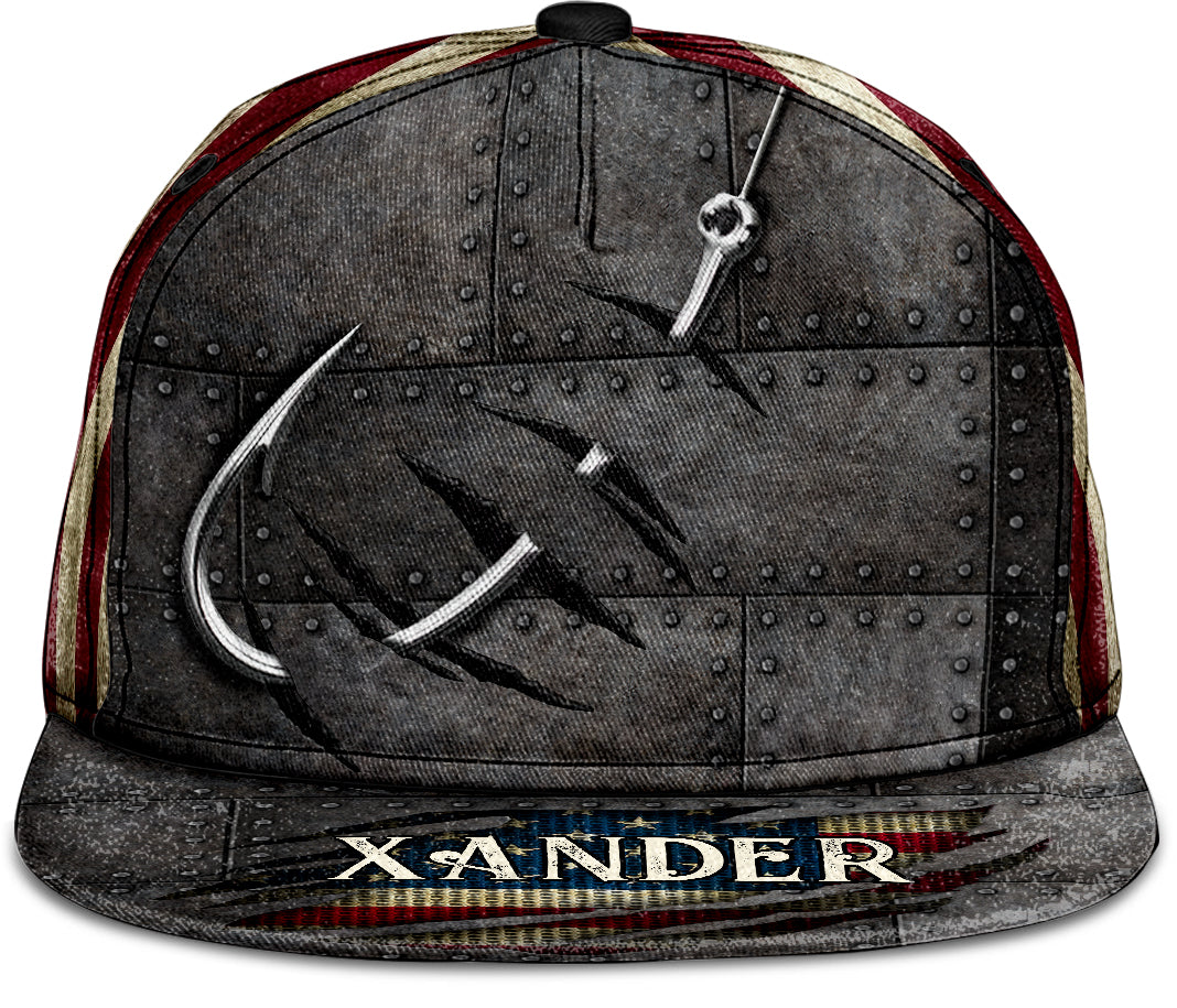 Fishing Hook Cool Design - Personalized Fishing Snapback