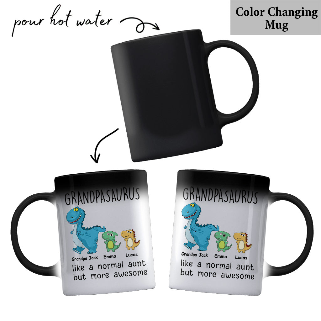 Wie eine normale, nur viel cooler – Geschenk für Mama, Oma, Opa, Papa, Tante, Onkel – Personalisierte Tasse