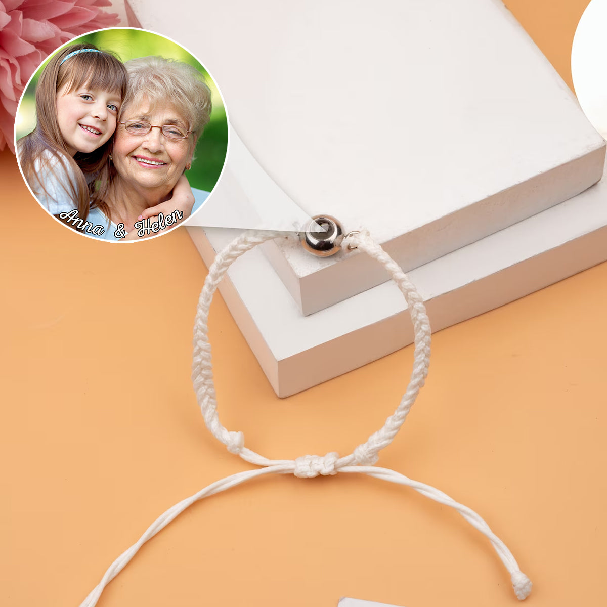 Meine Enkelkinder – Geschenk für Oma – Personalisiertes Projektionsarmband