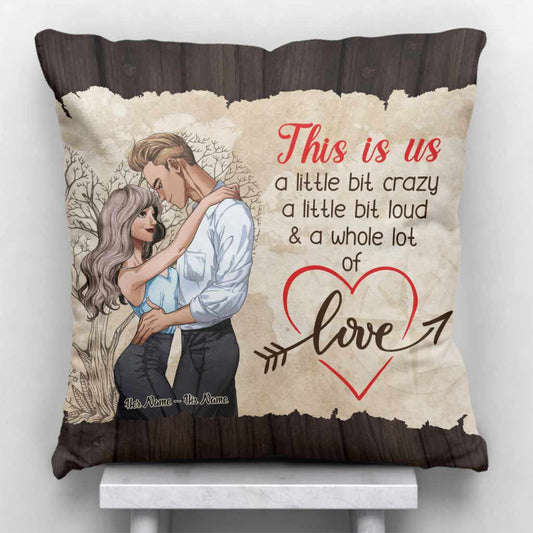 „This Is Us“ – personalisiertes Pärchenkissen