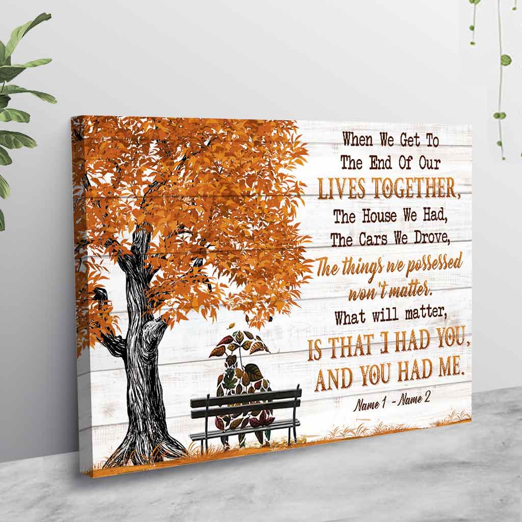 Wenn wir am Ende ankommen – Personalisiertes Poster für Paare