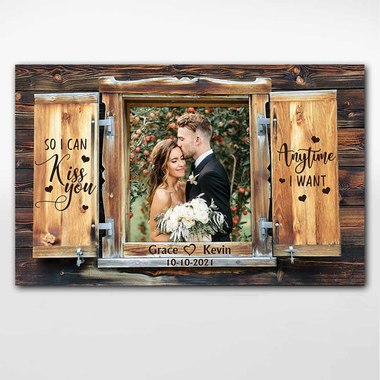 So I Can Kiss You - Personalized Couple Poster