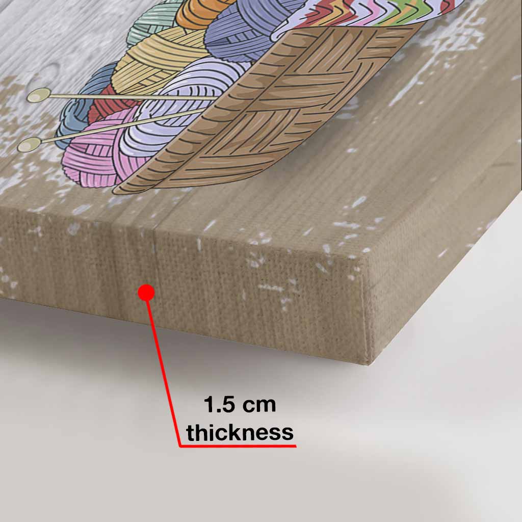 Und wenn das Leben zu hektisch wurde – Personalisierte Häkelleinwand und Poster