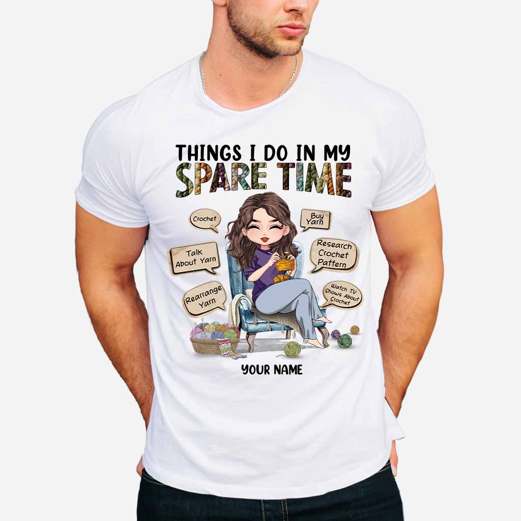 Was ich in meiner Freizeit mache – Personalisiertes Häkel-T-Shirt und Hoodie