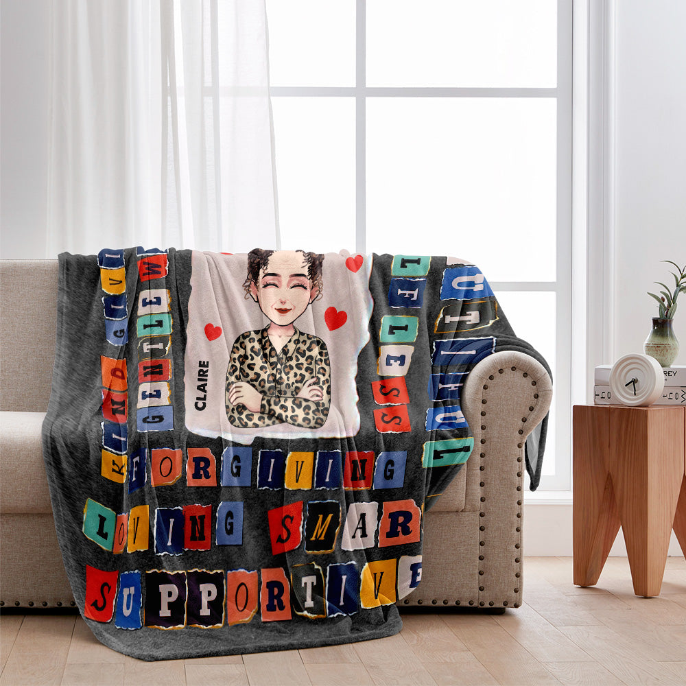 Wunderschöne, personalisierte Muttertagsdecke