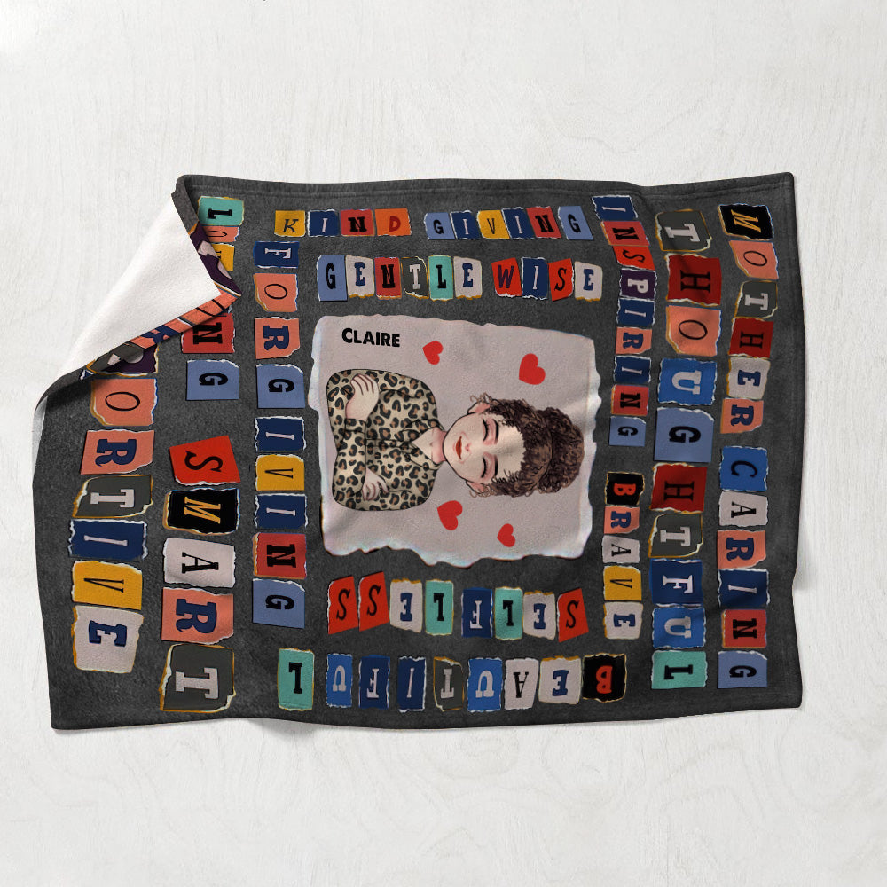 Wunderschöne, personalisierte Muttertagsdecke