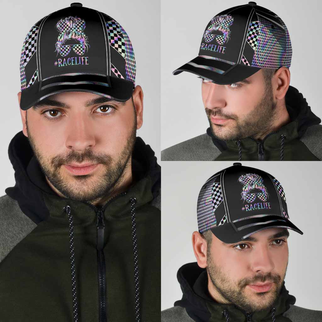 Race Life Cap With Printed Vent Holes - Racing Cap