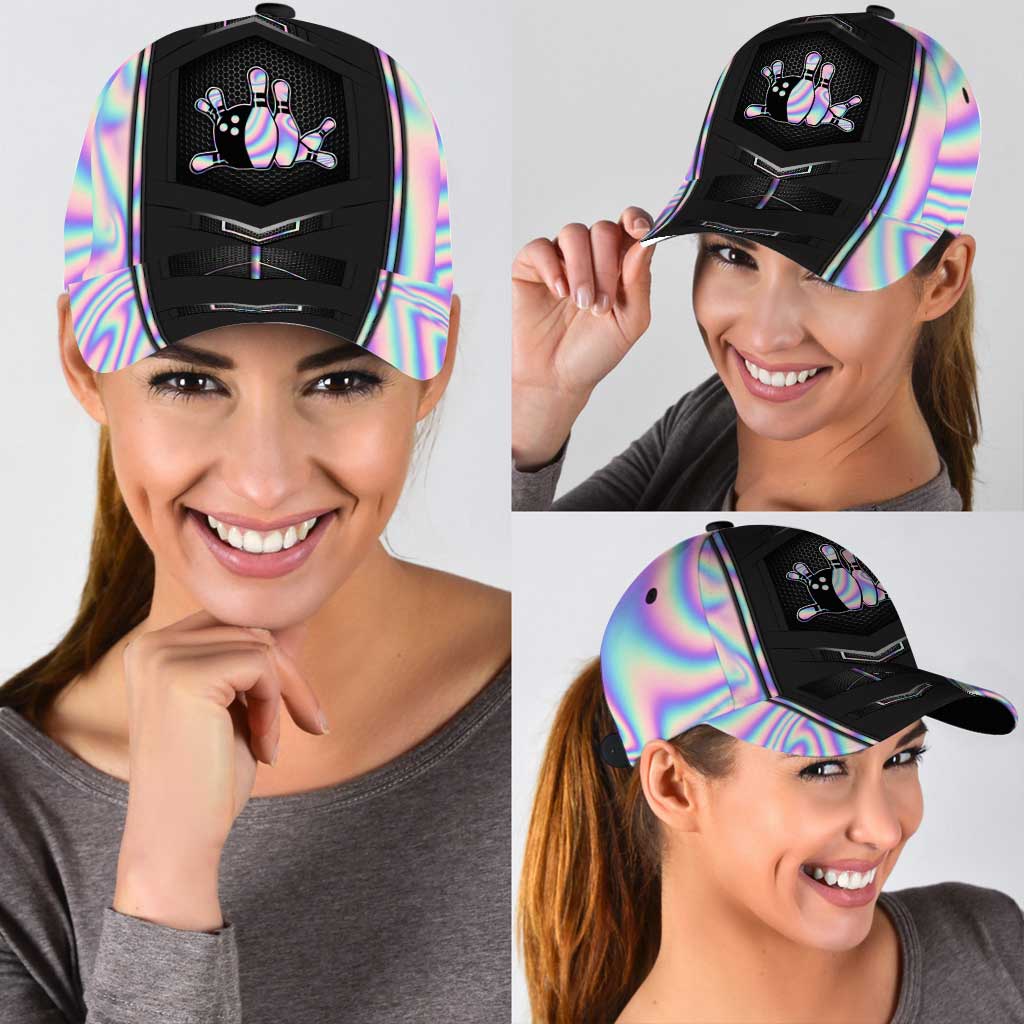 Love Bowling Cap With Printed Vent Holes