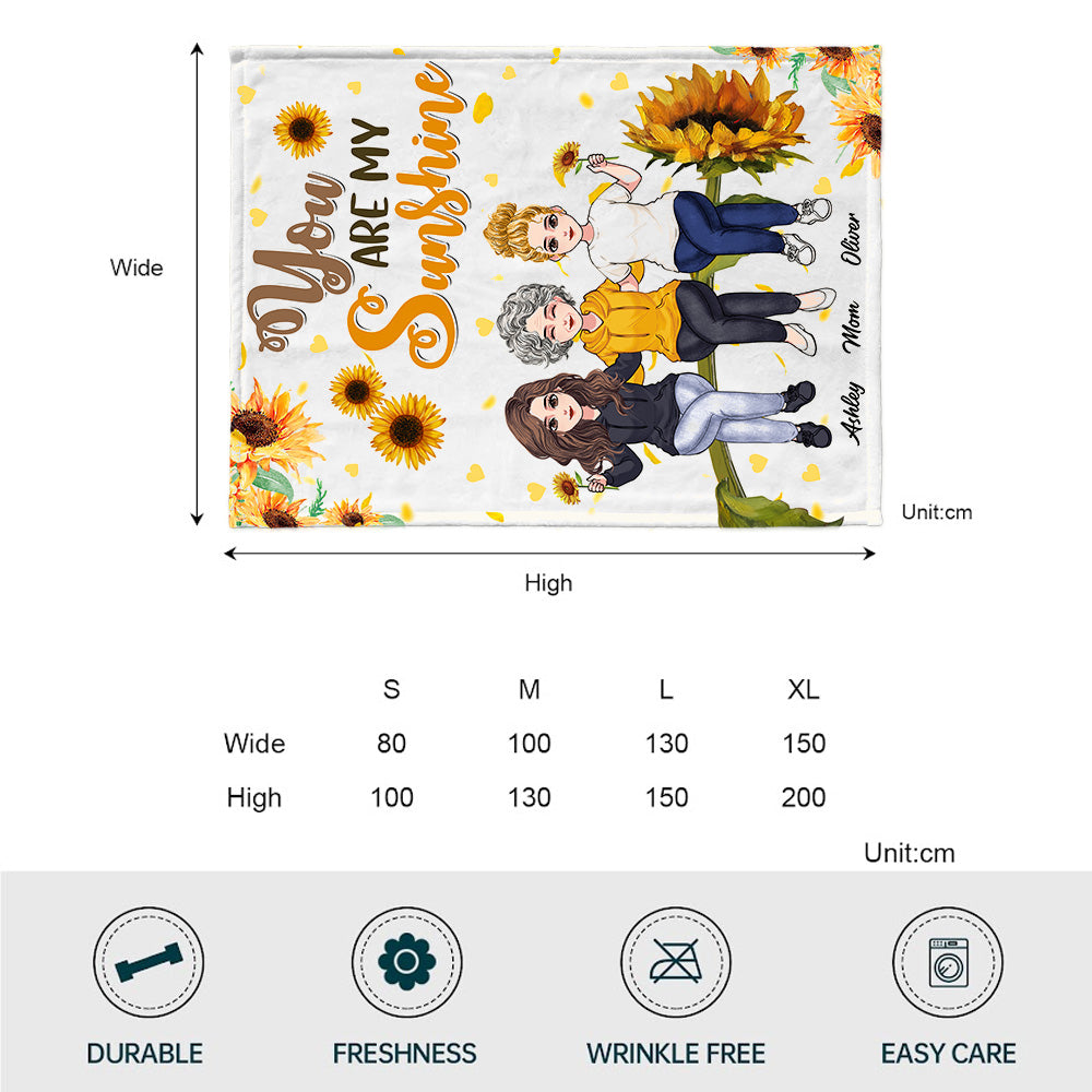Du bist mein Sonnenschein – Personalisierte Muttertagsdecke