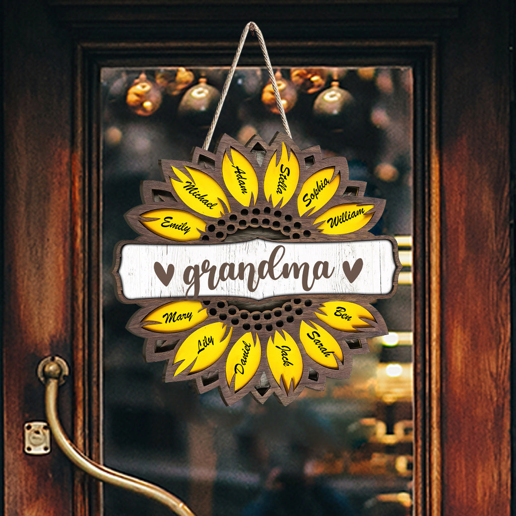 Grandma - Personalized Mother's Day Grandma Wood Sign