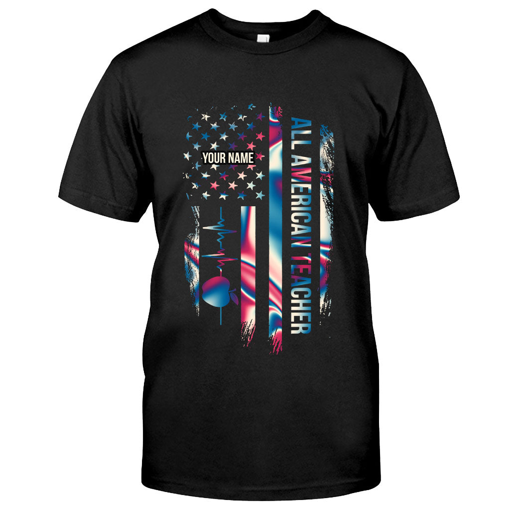 Proud Teacher - Personalized Independence Day T-shirt and Hoodie