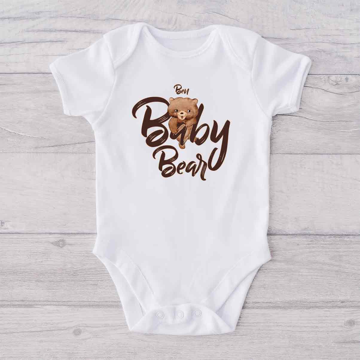 Papa Bär und Baby Bär – personalisiertes Vater-T-Shirt und Baby-Body