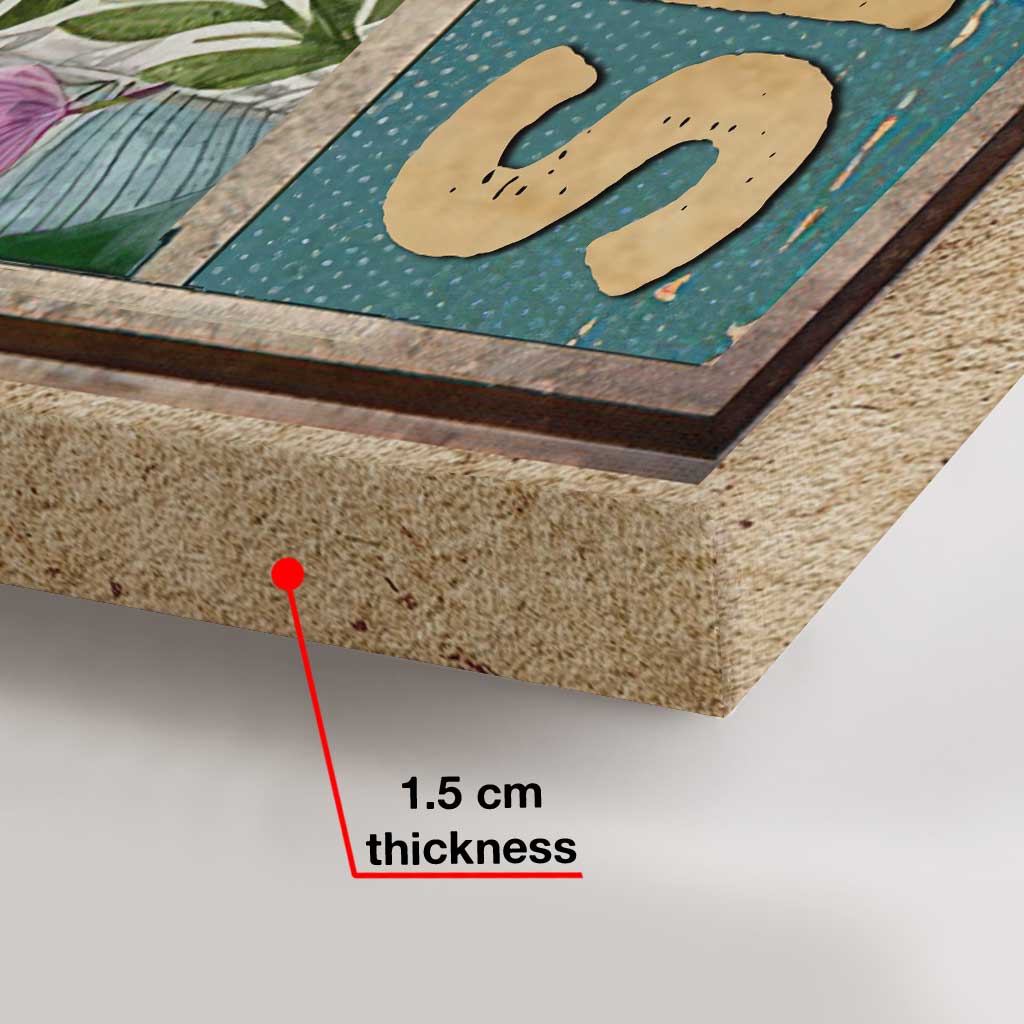 Lass den Scheiß los – Yoga-Leinwand und Poster