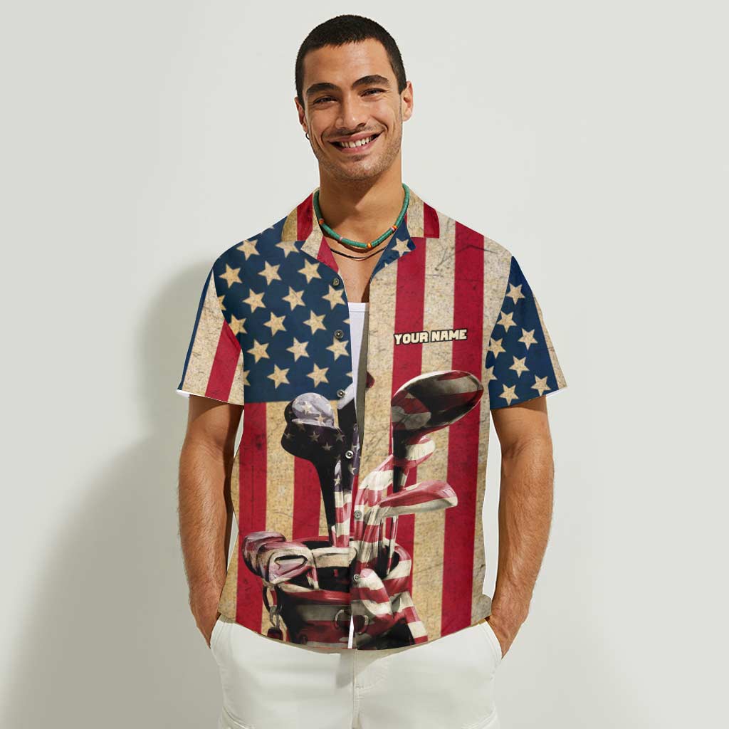 Freedom Golf Flag - Personalized Independence Day Hawaiian Shirt