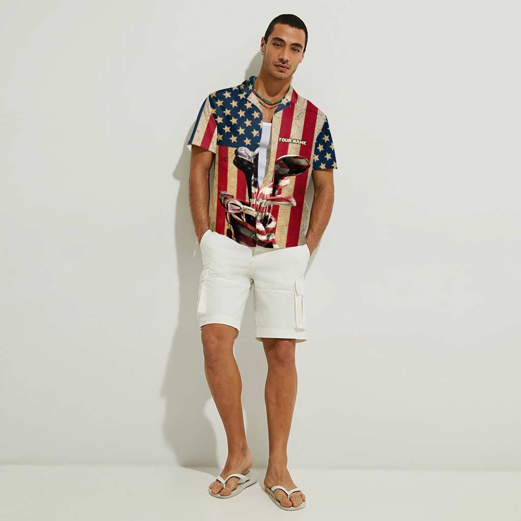 Freedom Golf Flag - Personalized Independence Day Hawaiian Shirt