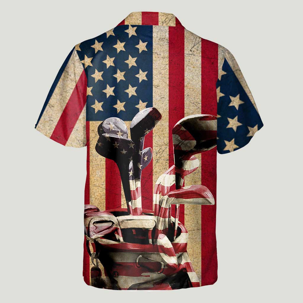 Freedom Golf Flag - Personalized Independence Day Hawaiian Shirt