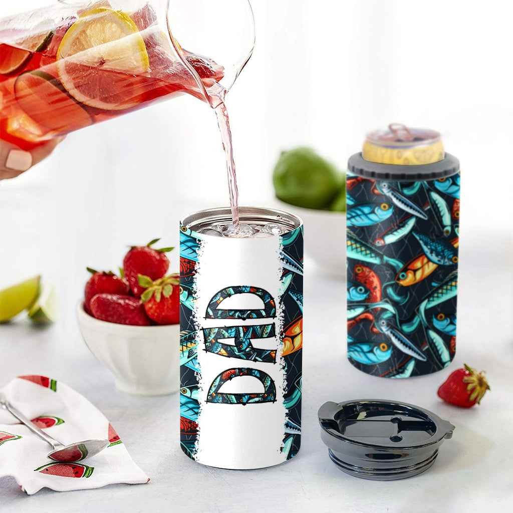 Reel Cool Dad – Angelgeschenk für Papa, Opa, ihn, Ehemann – Personalisierter Dosenkühler