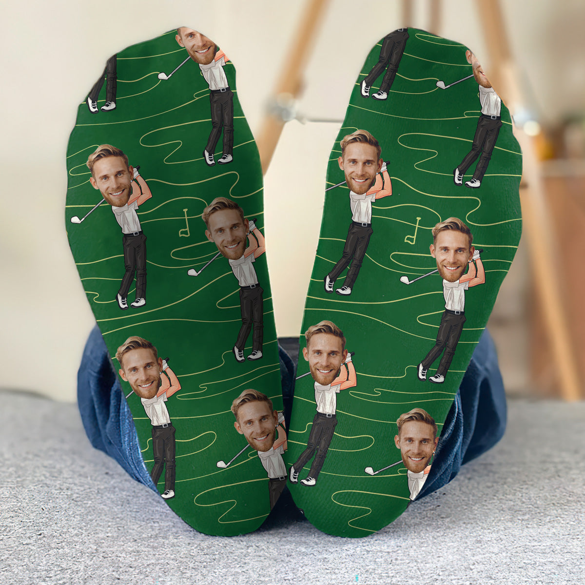 Glücksgolfsocken – Personalisierte Golfsocken