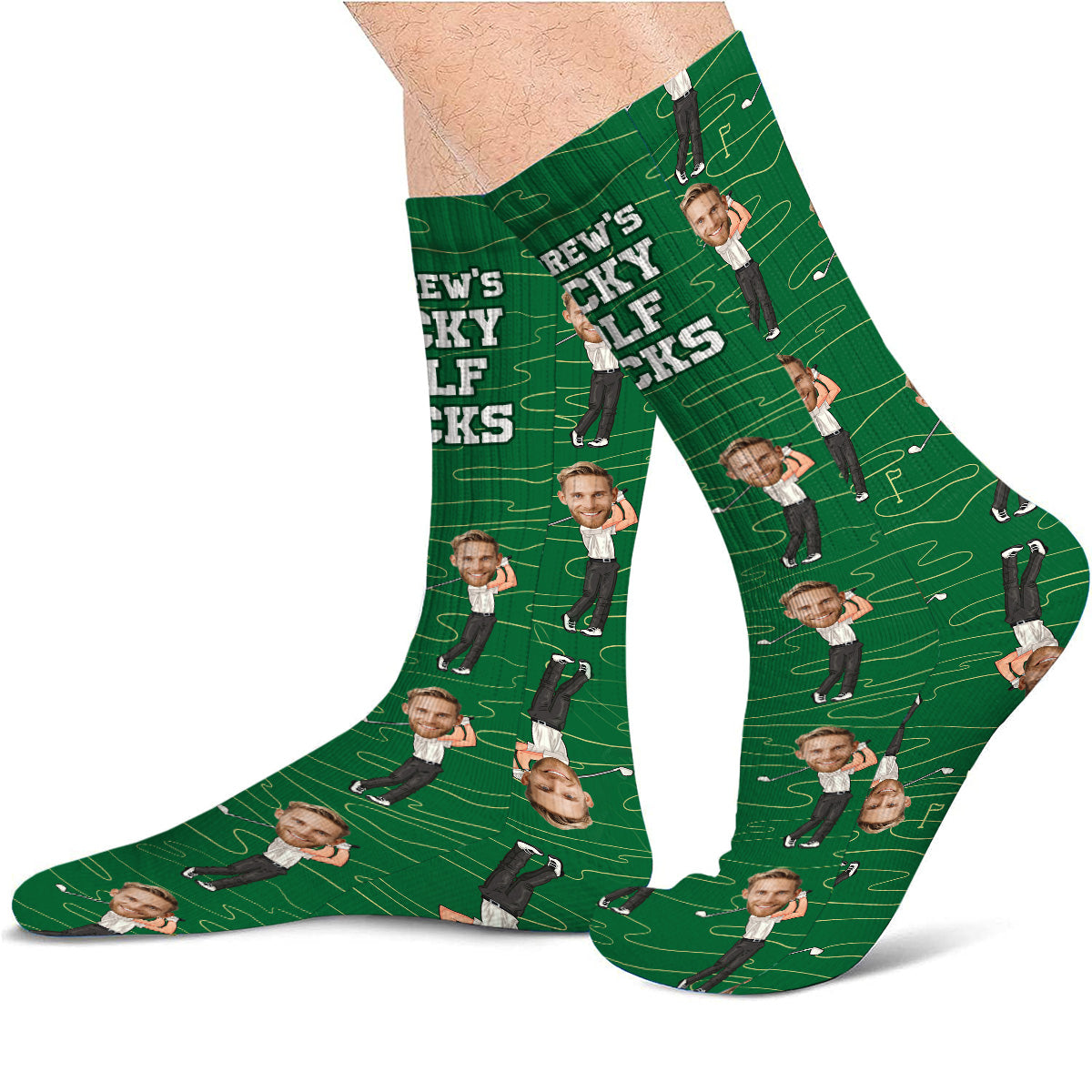 Glücksgolfsocken – Personalisierte Golfsocken