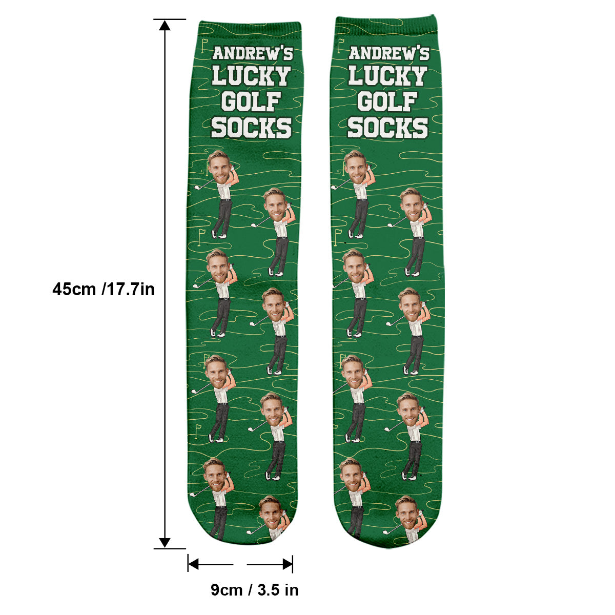 Glücksgolfsocken – Personalisierte Golfsocken