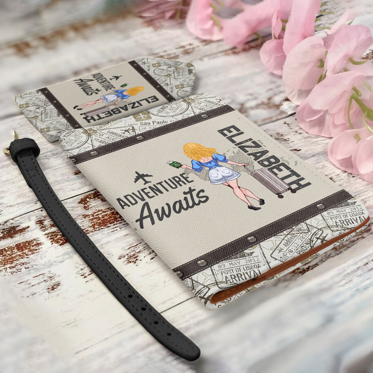 Das Abenteuer ruft – Reisegeschenk für sie, Mutter, Ehefrau, Freundin, Freundin – Personalisiertes Set