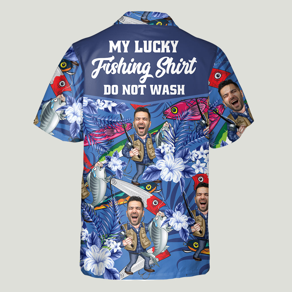 Glücks-Angelhemd – Personalisiertes Hawaii-Angelhemd