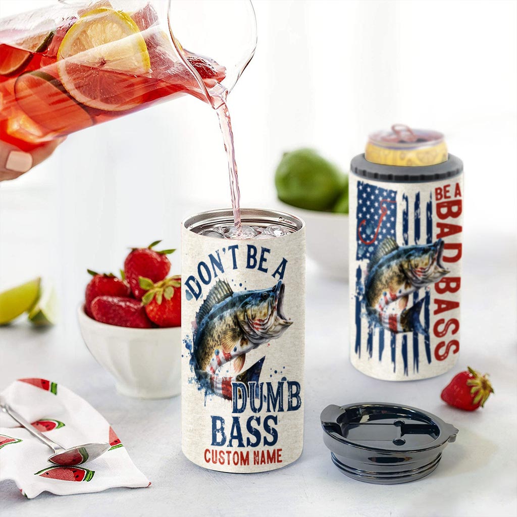 Sei ein böser Bass – Personalisierter Angeldosenkühler
