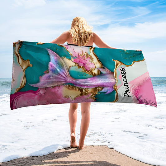 Whispers Of The Ocean - Personalized Sea Lover Beach Towel