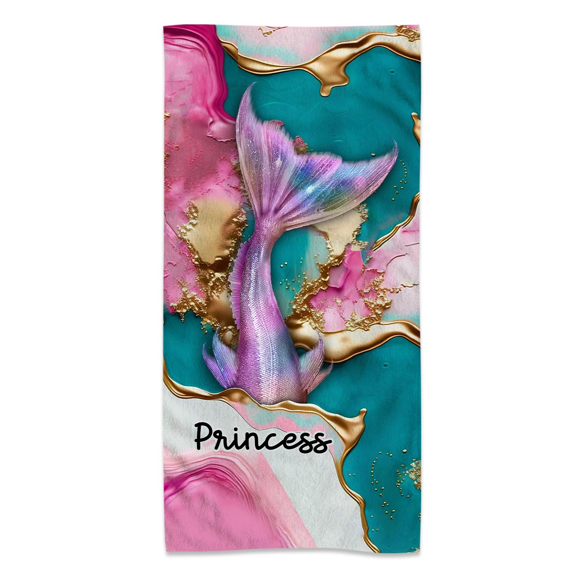 Flüstern des Ozeans – Personalisiertes Strandtuch für Meeresliebhaber