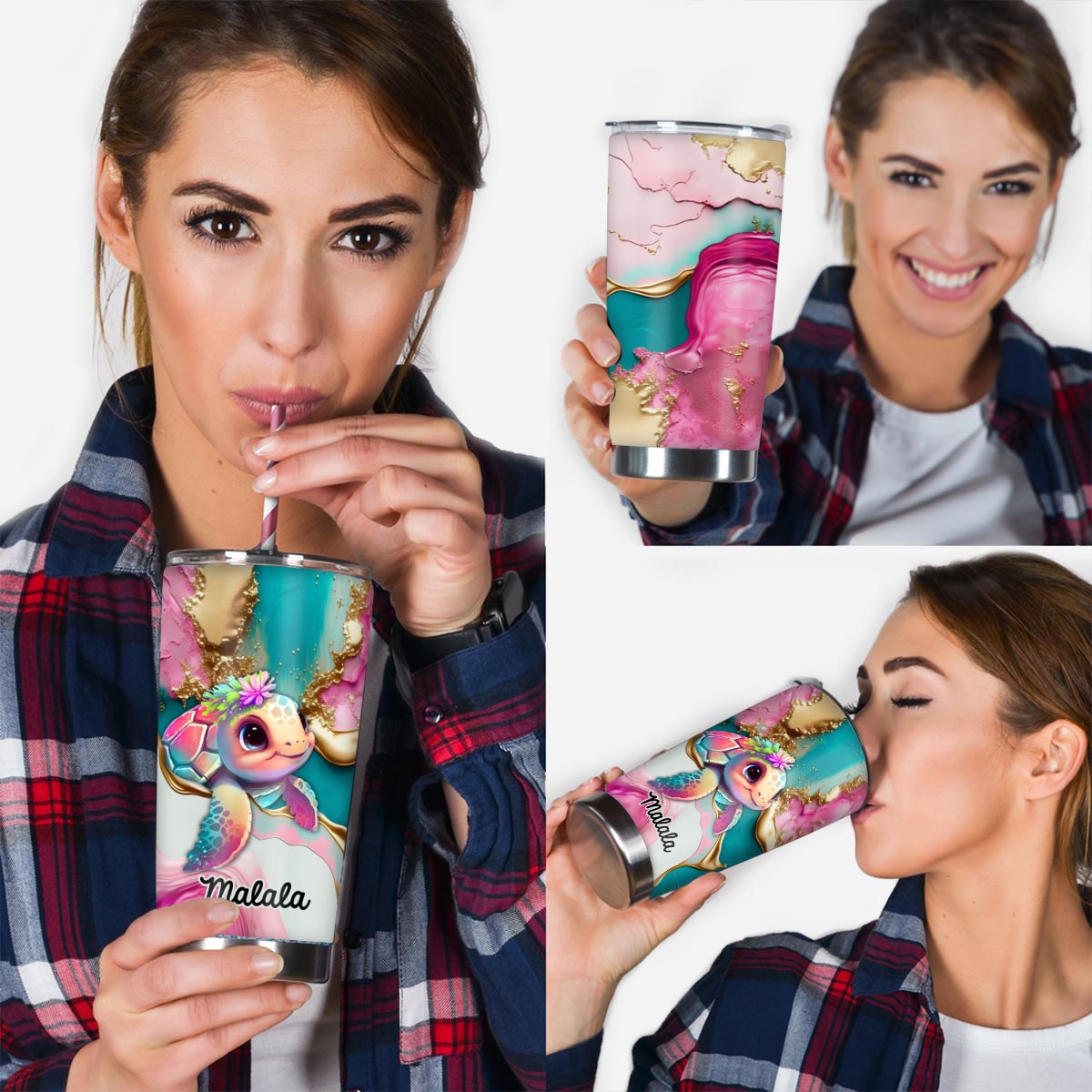 Flüstern des Meeres – Personalisierter Becher für Meeresliebhaber