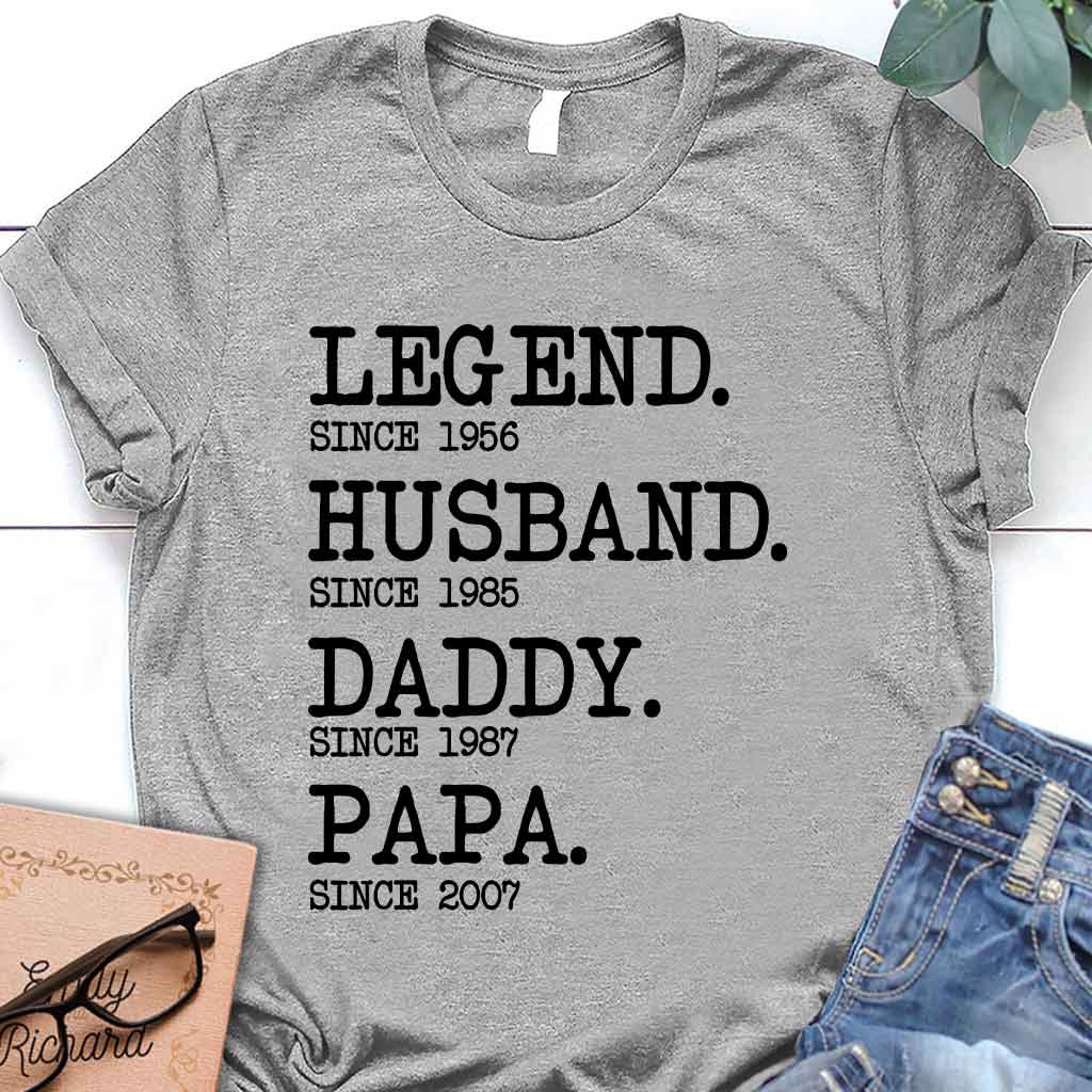 Legend Husband - Opa Personalisiertes T-Shirt und Hoodie 072021