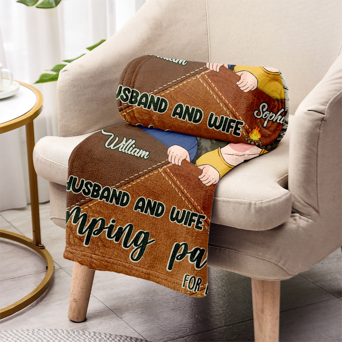 Camping Partners For Life - Personalized Camping Blanket