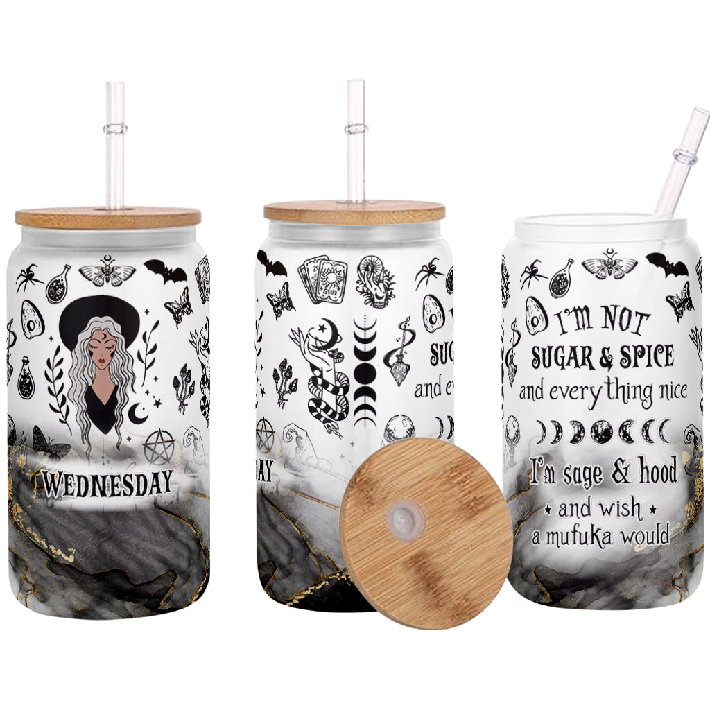 Ich bin nicht Zucker und Gewürz – personalisiertes Hexen-Dosenglas