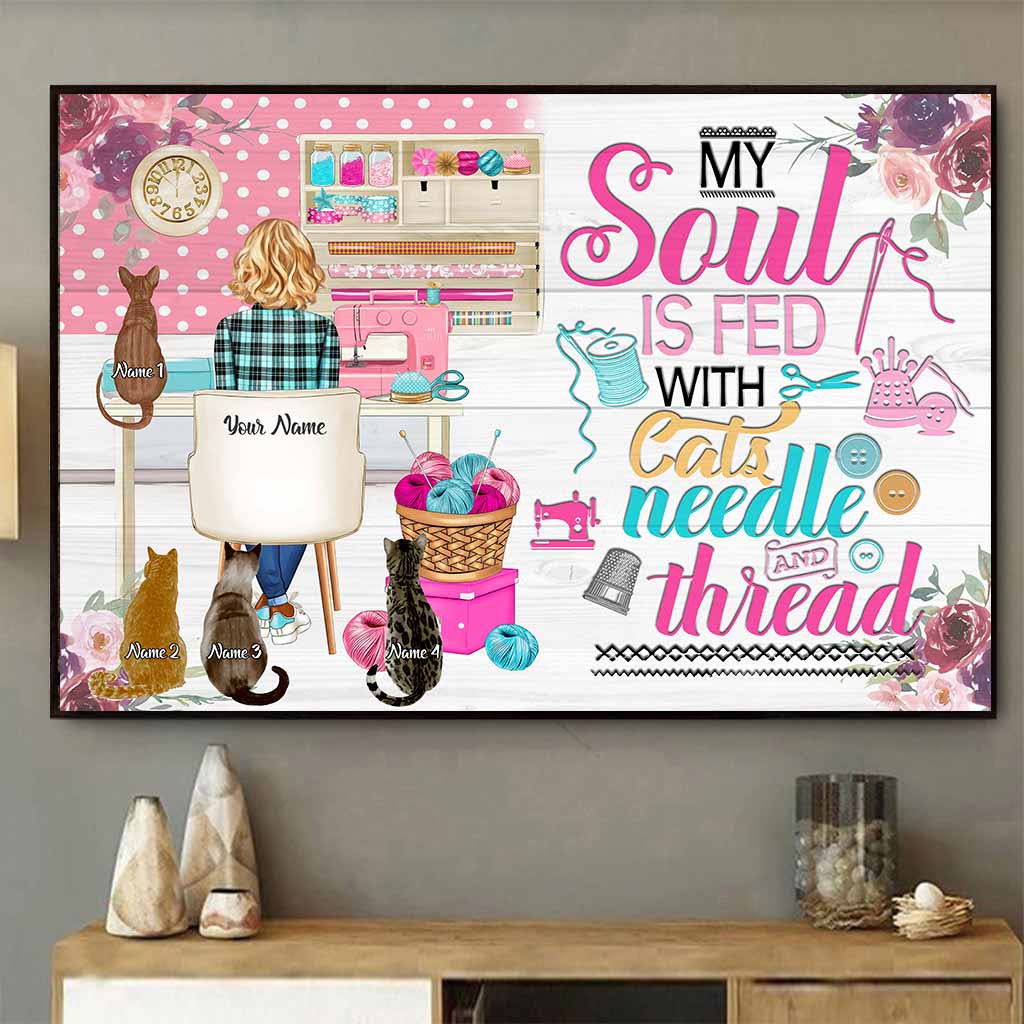 Meine Seele ist genährt – Personalisiertes Nähposter