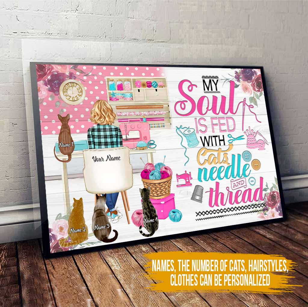 Meine Seele ist genährt – Personalisiertes Nähposter