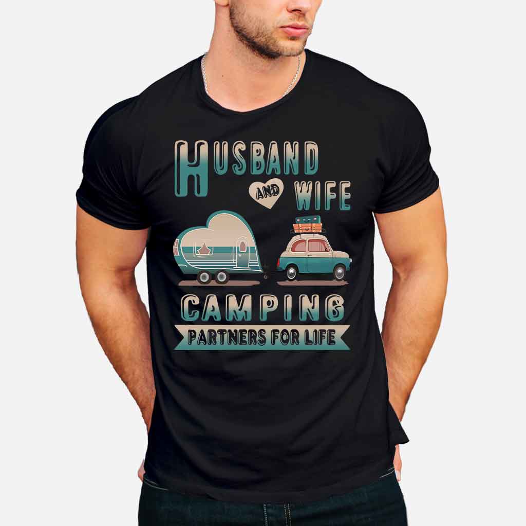 Campingpartner-Ehepaar – T-Shirt und Hoodie 112021