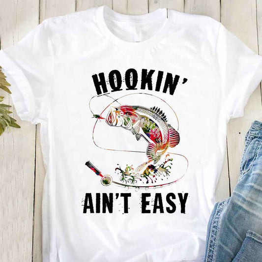 Angeln ist nicht einfach – T-Shirt und Hoodie zum Thema Angeln 1121