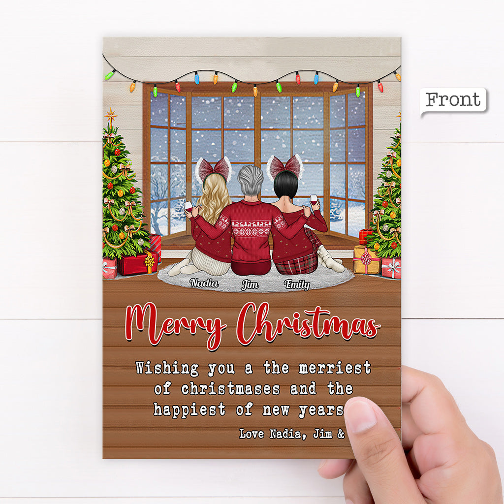 Personalisierte Grußkarte Weihnachten Zuhause