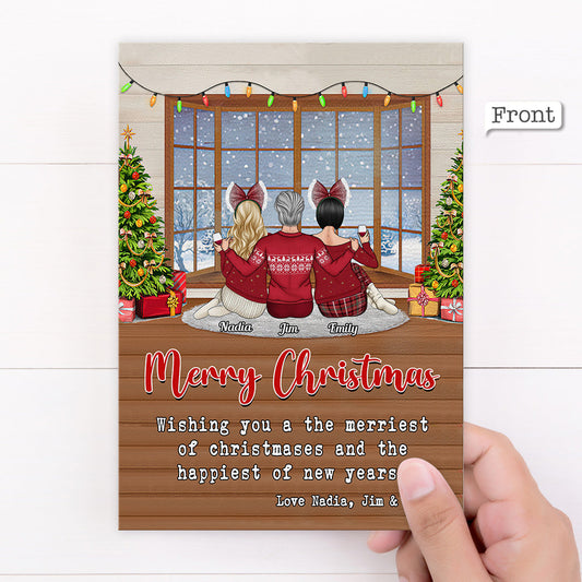 Personalisierte Grußkarte Weihnachten Zuhause