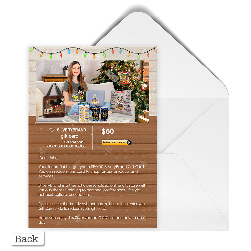 Personalisierte Grußkarte Weihnachten Zuhause