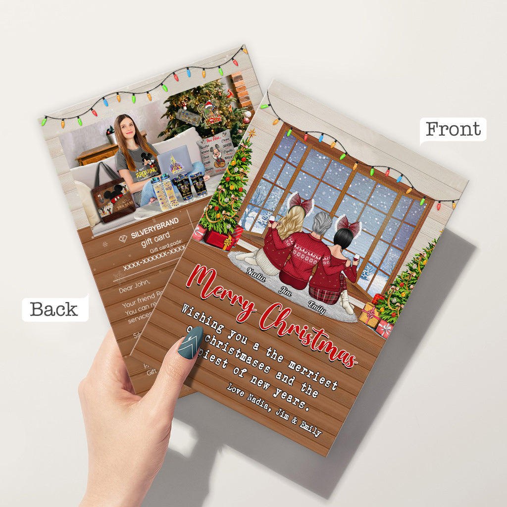 Personalisierte Grußkarte Weihnachten Zuhause