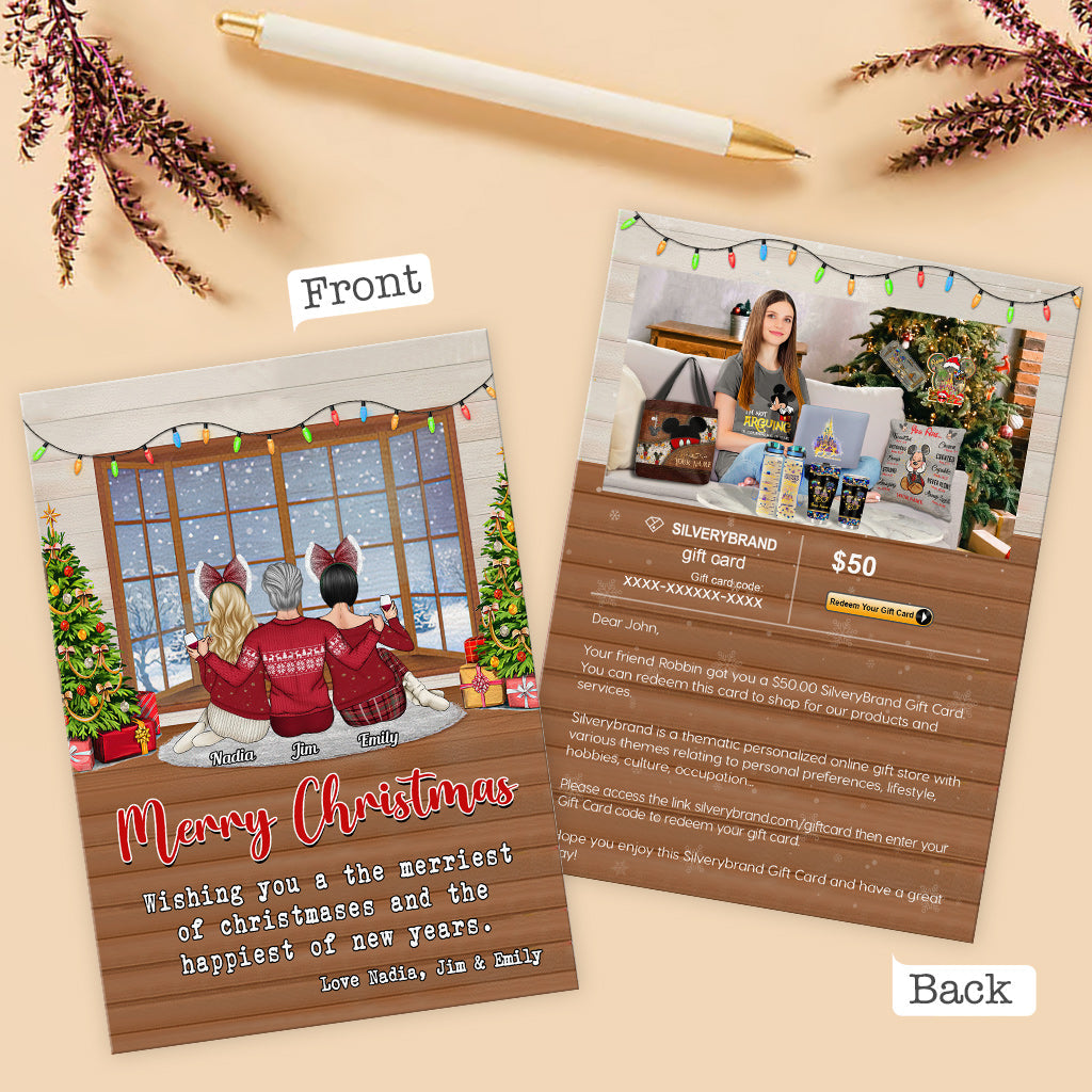 Personalisierte Grußkarte Weihnachten Zuhause