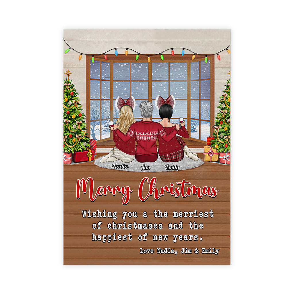 Personalisierte Grußkarte Weihnachten Zuhause