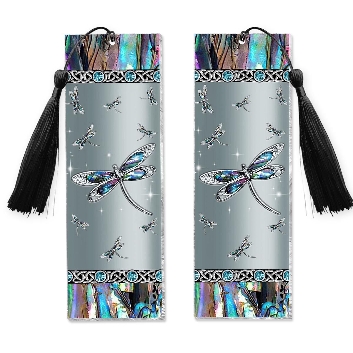 Geheimnisvolle Libelle – Libellen-Lesezeichen (beidseitig bedruckt)