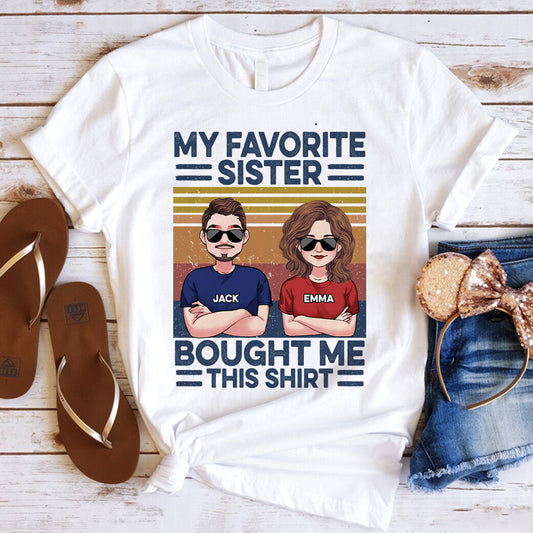 Lieblingsschwester – Personalisiertes Geschwister-T-Shirt & Hoodie