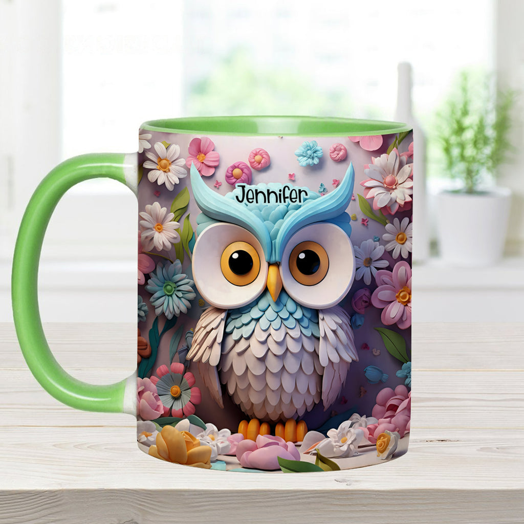 Coole Eule – Personalisierte Tasse mit Eulenmotiv