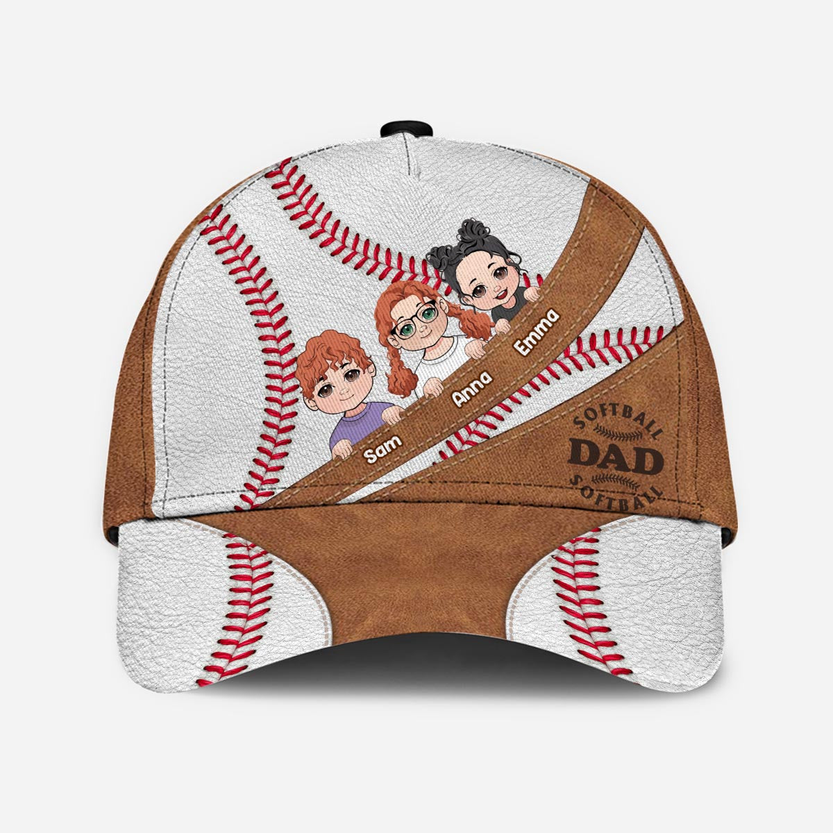 Baseball MomGrandmaDad - Personalisierte Baseball-Klassikerkappe