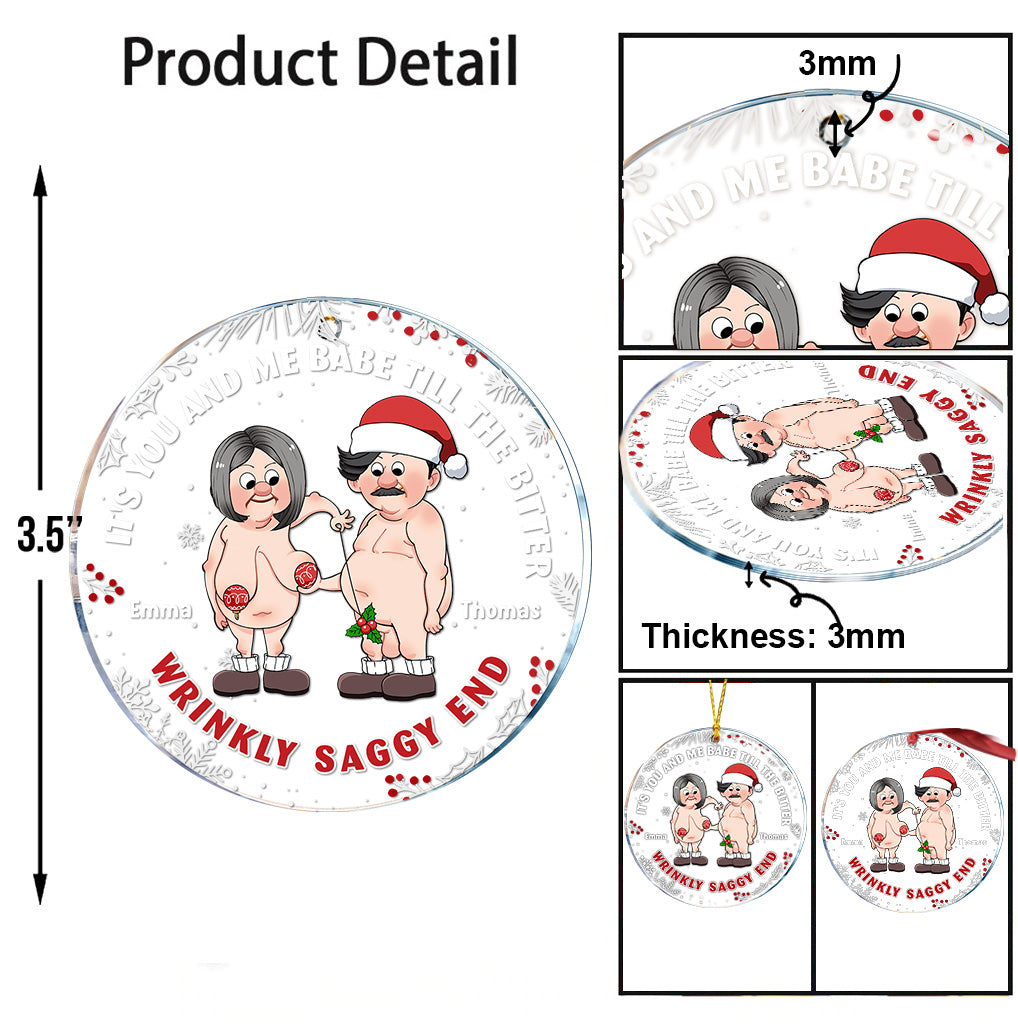 Das bittere, faltige, schlaffe Ende – Personalisierter transparenter Paarschmuck