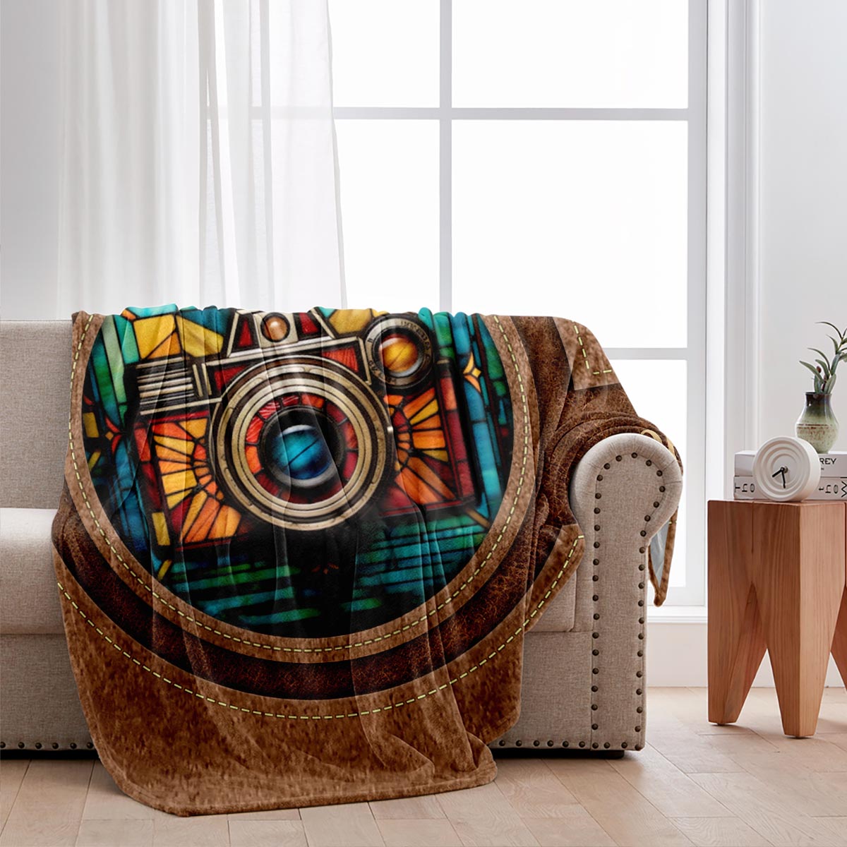 Einfach ein Mädchen, das Fotografie liebt – personalisierte Fotografie-Decke